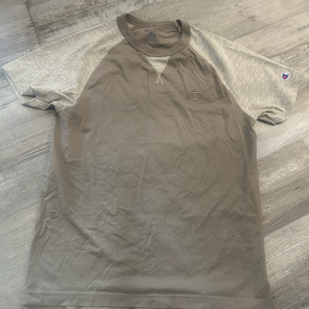 Champion Men's Two-Tone Gray T-Shirt